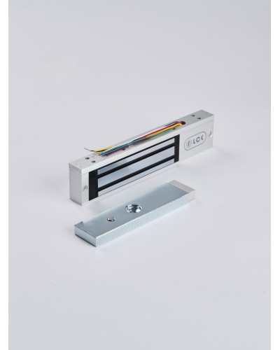 R-Lock RL-EM180-LSS - Электромагнитный замкок, 180кг, DC12/24B, цвет серебристый сатинированный алюминий RAL 7047, два датчика втроены в корпус замка: датчик Холла и магнито-контактный датчик в Уссурийске Электромагнитные замки Pintop.ru