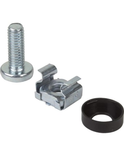 Комплект крепежа винт+шайба+гайка M6x16 REXANT (04-2686) в Уссурийске Аксессуары для стоек и шкафов Pintop.ru