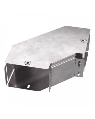 Угол горизонтальный 90 градусов с крышкой Стандарт 150х100 Промрукав (PR16.0416) в Уссурийске Аксессуары для лотков Pintop.ru