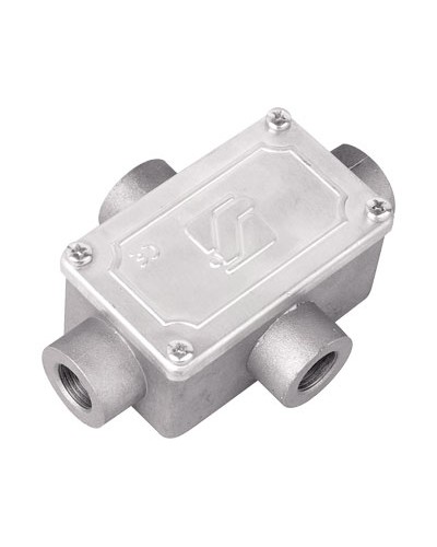 Коробка ответвительная алюминиевая, 4 ввода, М20х1,5 ,IP55, 118х83х42мм 6430-20 в Уссурийске Распределительные коробки Pintop.ru