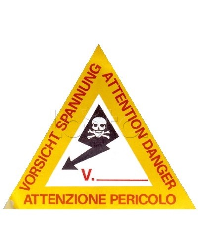Предупреждающая табличка 120мм DKC ZTA002 в Уссурийске Аксессуары для лотков Pintop.ru