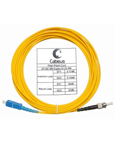 Шнур оптический simplex LC-SC 9/125 sm 1,5 м LSZH Cabeus FOP(s)-9-LC-SC-1,5m в Уссурийске Патч-корды оптические Pintop.ru