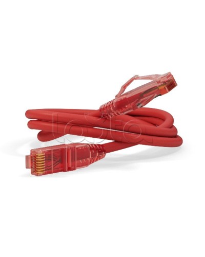 Патч-корд U/UTP Hyperline PC-LPM-UTP-RJ45-RJ45-C5e-0.3M-LSZH-RD в Уссурийске Патчкорды (медные) Pintop.ru