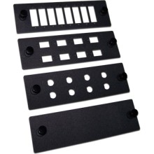 Панель адаптерная на 8 дуплексных SC адаптеров, для кроссов LAN-FOBM, черная LANMASTER LAN-APM-8DP