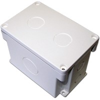 Индустриальная настенная коробка, 2 порта, влагозащищенная LANMASTER (LAN-MB-2OK-WP)