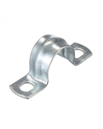 Скоба оцинк. с двумя отверстиями, для трубы D20мм (5шт) Экопласт (43620-5) - Скоба оцинкованная с двумя отверстиями, для трубы D20мм (5шт) Экопласт в Уссурийске Держатели, клипсы, скобы Pintop.ru