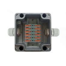 Металлическая коробка соединительная МКС 2ВК Wago «МОРОЗ»с датчиком вскрытия корпуса (тампером), IP66/IP68 Магнито-Контакт