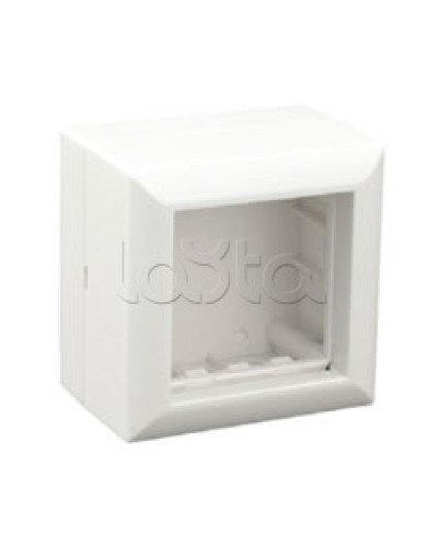 Коробка для открытой проводки на 1 пост 45х45 мм Экопласт 72914 в Уссурийске Распределительные коробки Pintop.ru