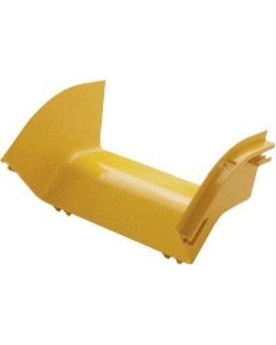 Изгиб 45° оптического лотка внешний 240 мм, желтый LANMASTER LAN-OT240-EC45 в Уссурийске Аксессуары для кабель-канала Pintop.ru