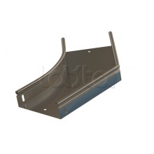 Угол 45° горизонтальный плавный Hyperline RST-AHS45-150-80-0,8-R100-SZ