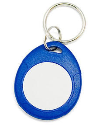 Брелок Mifare IronLogic IL-07 NFC, с кольцом, синий + белый в Уссурийске Оптовые идентификаторы Pintop.ru