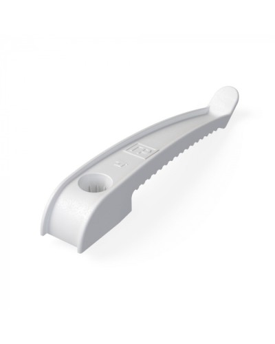 Держатель кабеля односторонний для прямого монтажа в гофроящике белый (200 шт/кор) Промрукав (PR13.0489) в Уссурийске Аксессуары для кабель-канала Pintop.ru