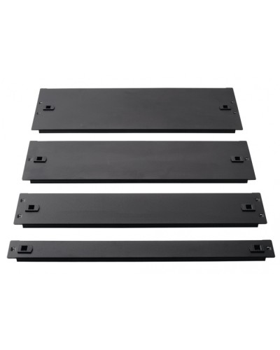 Фальш-панель металлическая 19 2U, быстросъемная, черная LANMASTER LAN-DC-TLMFP-2U в Уссурийске Аксессуары для стоек и шкафов Pintop.ru