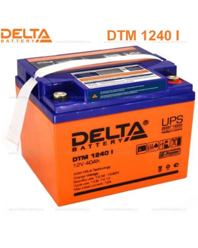 Аккумулятор свинцово-кислотный Delta DTM 1240 I в Уссурийске Электротехническое оборудование Pintop.ru