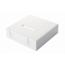 Настенная коробка 2-портовая с катушкой намотки запаса, белый Eurolan (12B-05-02WT)