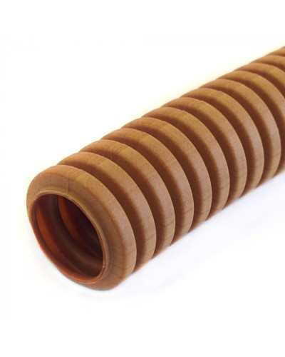 Труба гофрированная ПВХ легкая 350 Н бук с/з д25 (25 м/уп) Промрукав (PR01.0040) в Уссурийске Труба гофрированная Pintop.ru