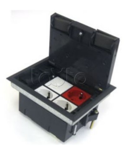 Люк в пол на 4 модуля (45х45 мм), с суппортом и коробкой, стальной Экопласт 70040 в Уссурийске Системы лючков и колонн Pintop.ru