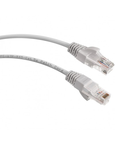 Шнур коммутационный 2xRJ-45/8P8C U/UTP кат.5е (1,5 м) Cabeus PC-UTP-RJ45-Cat.5e-1.5m в Уссурийске Патчкорды (медные) Pintop.ru