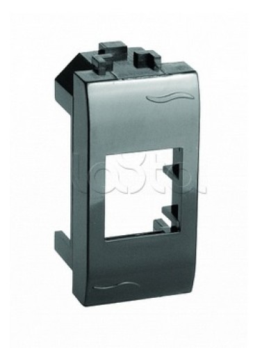 Адаптер для информационных разъемов Keystone, черный, 1мод. DKC (77607N) в Уссурийске Аксессуары для стоек и шкафов Pintop.ru