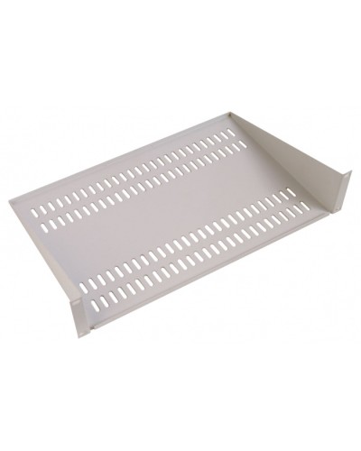 Полка перфорированная консольная 400мм 2U ЦМО МС-40-9005 в Уссурийске Полки для шкафов и стоек Pintop.ru