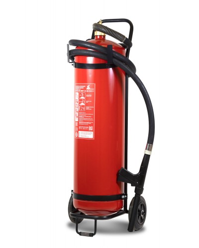 Огнетушитель ПОЖТЕХНИКА ОП-50(з) МИГ Е (10А, 233В-3, С, Е) на тележке с перекр.стволом в Уссурийске Огнетушители Pintop.ru