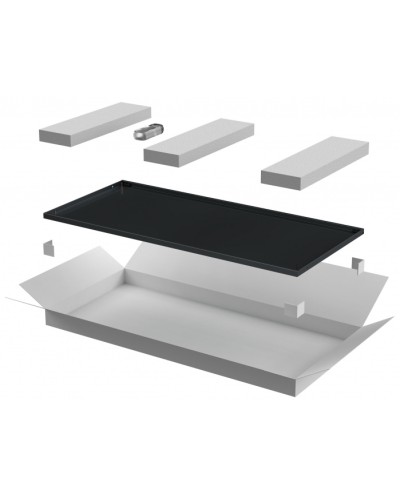 ITK LINEA N Дверь металлическая 800мм шкафа 42U чер. (LN05-42U8X-DM) в Уссурийске Аксессуары для стоек и шкафов Pintop.ru