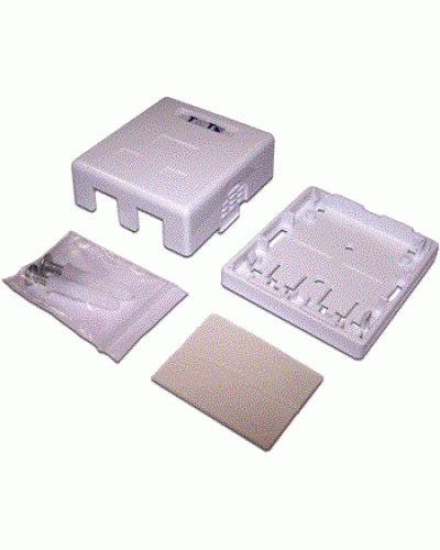 Коробка настенная на 1 порт для Keystone TWT TWT-SA1-WH в Уссурийске Распределительные коробки Pintop.ru