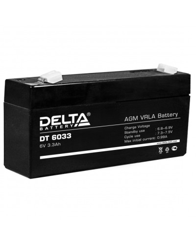 Аккумулятор свинцово-кислотный Delta DT 6033 в Уссурийске Электротехническое оборудование Pintop.ru