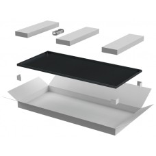 ITK LINEA N Дверь металлическая 600мм шкафа 24U чер. (LN05-24U6X-DM)