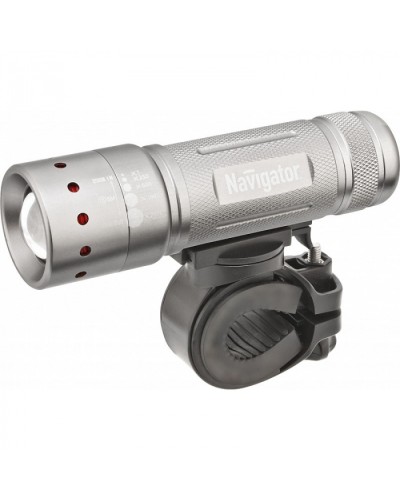 Фонарь Navigator 94 964 NPT-B01-3AAA Вело. 2 крепл. CREE 1LEDх5Вт, фокус, блист. в Уссурийске Источники света(Лампы) Pintop.ru