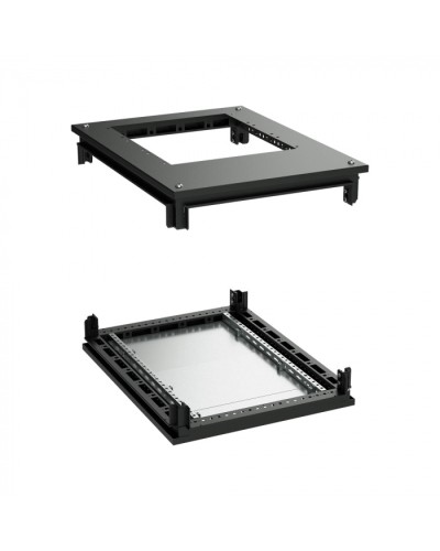Крыша с фланцем и основание для 19 IT-CQE 800x800, RAL9005 DKC (R5RKTB88FITB) в Уссурийске Аксессуары для стоек и шкафов Pintop.ru