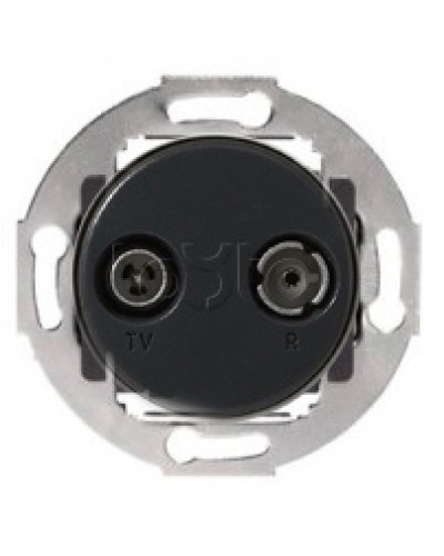 Механизм розетки TV+FM проходной Vintage (885300-1) в Уссурийске Розетки компьютерные и телефонные Pintop.ru