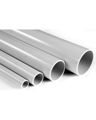 Труба гладкая ПВХ жесткая сверхтяжелая диам 40, цвет серый (3м) Экопласт 32040 в Уссурийске Гладкая труба Pintop.ru