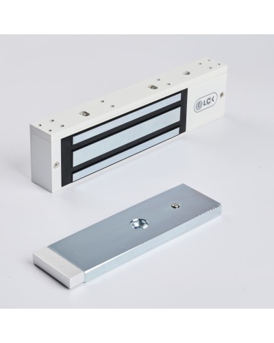 R-Lock RL-EM350-LSW - Электромагнитный замкок, 350кг, DC12/24B, цвет белый, RAL9016(белый), два датчика втроены в корпус замка: датчик Холла и магнито-контактный датчик в Уссурийске Электромагнитные замки Pintop.ru