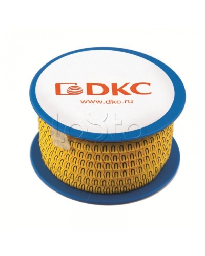 Колечко маркировочное 4, 2.5-4мм. черное на желтом DKC AZO304BY в Уссурийске Аксессуары для кабель-канала Pintop.ru