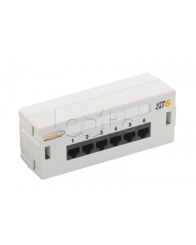 Патч-панель 19, 6xRJ45 NIKOMAX (NMC-WP06UE2-GY) в Уссурийске Патч панель Pintop.ru