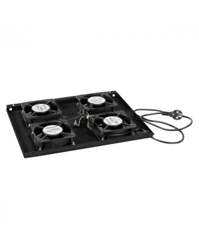 Панель вентиляционная с 4 вентиляторами Cabeus TRAY-60-BK в Уссурийске Вентиляторные модули Pintop.ru