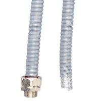 Металлорукав DN 12мм в ПВХ изоляции, Dвн 12,0 мм, Dнар 16,0, 50 м, цвет серый DKC 6071R-012