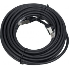 Патч-корд LSZH FTP кат.6A, 10 м, черный LANMASTER LAN-PC45/S6A-10-BK