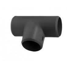 Тройник Т-образный соединительный для труб 25 мм, черн. ПожТехКабель (702-013)