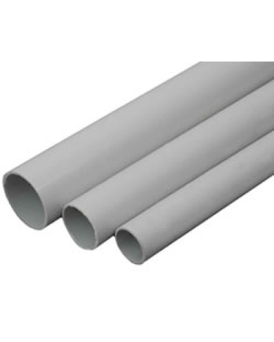 Труба HF FR гладкая тяжелая, серый, диам. 16мм (3м) Экопласт 23016HFR-3 в Уссурийске Гладкая труба Pintop.ru
