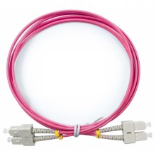 Шнур оптический duplex SC-SC 50/125 mm OM4 2м LSZH Cabeus FOP-50-OM4-SC-SC-2m
