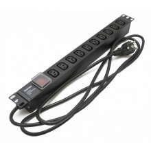 Блок розеток Hyperline SHE19-10IEC-S-2.5EU