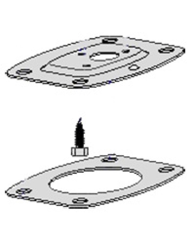 Монтажное основание стойки с анкерами DIR-L DIR-LNCame 119RIR146 в Уссурийске Запчасти для шлагбаумов и автоматики Pintop.ru