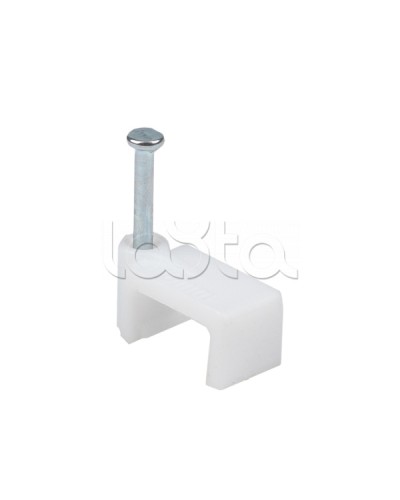 Скоба крепежная квадратная (плоская) (10мм.) (50шт.) EKF PROxima (plcn-ss-10) в Уссурийске Держатели, клипсы, скобы Pintop.ru