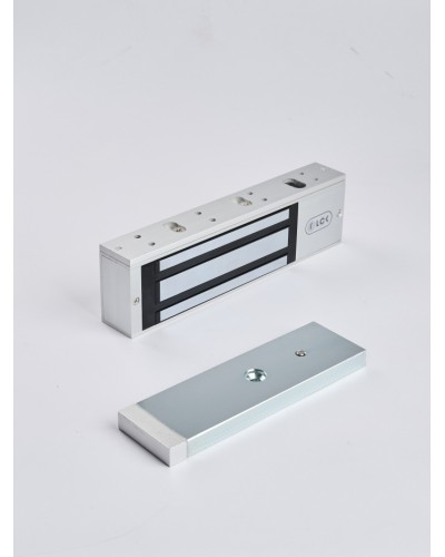 R-Lock RL-EM500-LSS - Электромагнитный замкок, 500кг, DC12/24B, цвет серебристый сатинированный алюминий RAL 7047, два датчика втроены в корпус замка: датчик Холла и магнито-контактный датчик в Уссурийске Электромагнитные замки Pintop.ru