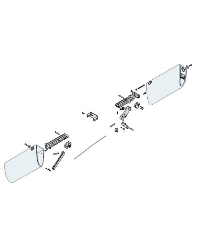 Механизм нижний профиля DF Came 119RIR228 в Уссурийске Запчасти для шлагбаумов и автоматики Pintop.ru