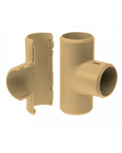 Тройник разборный сосна д20 (5шт/400шт уп/кор) Промрукав (PR13.0252) в Уссурийске Повороты, муфты, тройники Pintop.ru