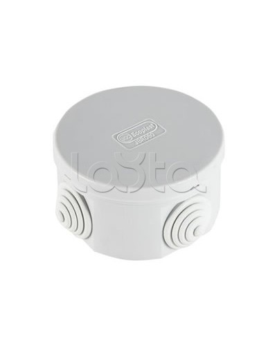 Экопласт JBR080 Коробка распред. о/п, D=80х40мм 4 вых., IP44 чёрный в Уссурийске Распределительные коробки Pintop.ru