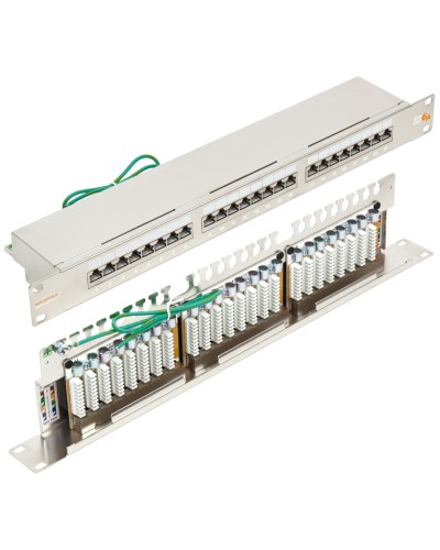 Патч-панель 19, 1U, 24xRJ45 кат.6А NIKOMAX NMC-RP24SA2-1U-MT в Уссурийске Патч панель Pintop.ru